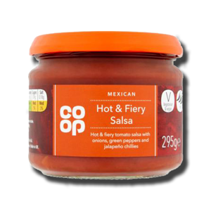 Coop Hot & Fiery Salsa 295g Coop Hot & Fiery Salsa 295g