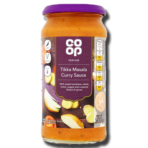 Coop Tikka Masala Curry Sauce 500g Coop Tikka Masala Curry Sauce 500g