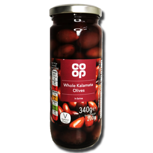 Coop Whole Kalamata Olines 340g Coop Whole Kalamata Olines 340g
