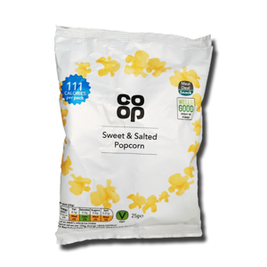 Coop sweet & salted Popcorn 25g Coop sweet & salted Popcorn 25g