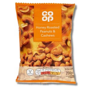 Coop Honey Roasted Peanuts & Cashews 200g Coop Honey Roasted Peanuts & Cashews 200g