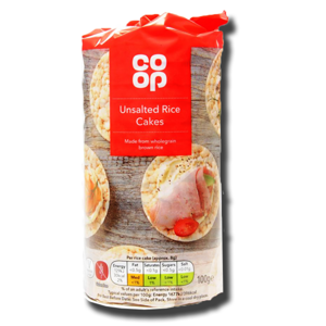 Coop Unssalted Rice Cakes 100g Coop Unssalted Rice Cakes 100g