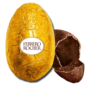 Ferrero Chocolate Hazelnut Egg in Gold Foil 185g Ferrero Chocolate Hazelnut Egg in Gold Foil 185g