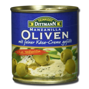 Feinkost Dittmann Azeitonas Verdes Recheadas com Creme de Queijo Azul 200g Feinkost Dittmann Azeitonas Verdes Recheadas com Creme de Queijo Azul 200g