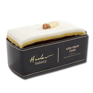 Hider Bakery Iced Top Xmas Fruit Cake Slab 400g Hider Bakery Iced Top Xmas Fruit Cake Slab 400g
