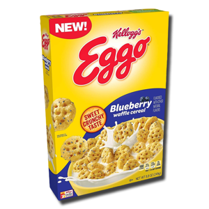 Kellogg's Eggo Blueberry Waffle Cereal 249g Kellogg's Eggo Blueberry Waffle Cereal 249g