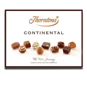 Thorntons Continental Carton Box 284g Thorntons Continental Carton Box 284g
