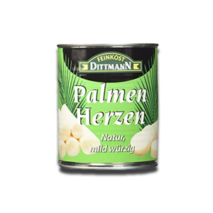 Feinkost Dittmann Corações de Palmitos 750g Feinkost Dittmann Corações de Palmitos 750g