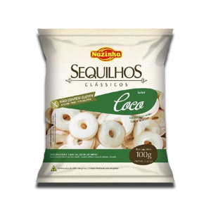 Nazinha Sequilhos Sabor a Côco 100g Nazinha Sequilhos Sabor a Côco 100g