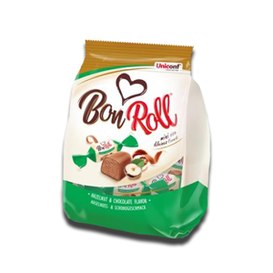 Uniconf Bon Roll Chocolate With Whole Hazelnut Carton 112g Uniconf Bon Roll Chocolate With Whole Hazelnut Carton 112g
