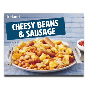 Iceland Cheesy Beans & Sausage 500g Iceland Cheesy Beans & Sausage 500g