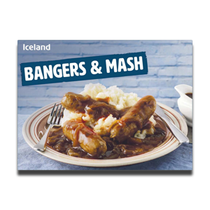 Iceland Bangers & Mash 500g Iceland Bangers & Mash 500g