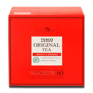 Tesco Original tea Smooth Rounded 80's Tesco Original tea Smooth Rounded 80's