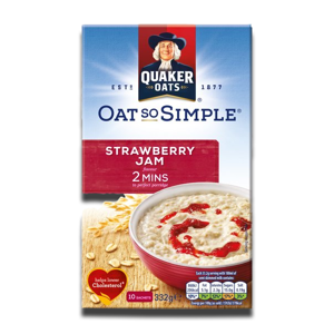 Quaker Oat So Simple Strawberry Jam 8's 266g Quaker Oat So Simple Strawberry Jam 8's 266g