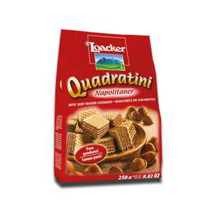 Loacker Quadratini Wafer Cookies Napolitaner 250g Loacker Quadratini Wafer Cookies Napolitaner 250g