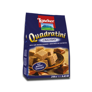 Loacker Quadratini Wafer Cookies Chocolate 250g Loacker Quadratini Wafer Cookies Chocolate 250g