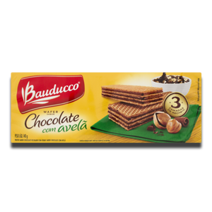 Bauducco Waffer Chocolate Avelã 140g Bauducco Waffer Chocolate Avelã 140g
