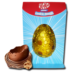 Kit Kat Chunky Cookie Dough Milk Chocolate Incredible Egg 516g Kit Kat Chunky Cookie Dough Milk Chocolate Incredible Egg 516g