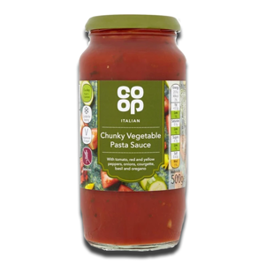 Coop Italian Chunky Vegetable Pasta Sauce 500g Coop Italian Chunky Vegetable Pasta Sauce 500g