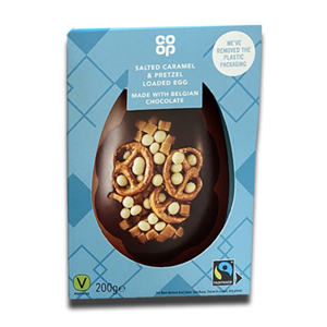 Coop Salted Caramel Pretzel Loaded Egg 200g Coop Salted Caramel Pretzel Loaded Egg 200g