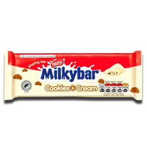 Nestlé Milkybar Cookies & Cream 90g Nestlé Milkybar Cookies & Cream 90g
