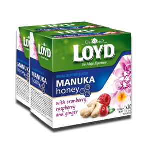 Loyd Manuka honey with cranberry, raspberry, ginger 34g Loyd Manuka honey with cranberry, raspberry, ginger 34g