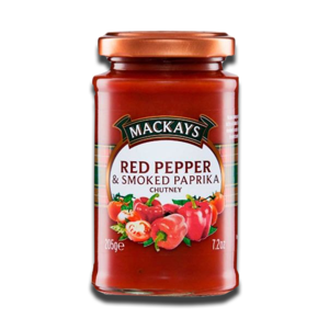 Mackays Red Pepper & Smoked Paprika Chutney 205g Mackays Red Pepper & Smoked Paprika Chutney 205g