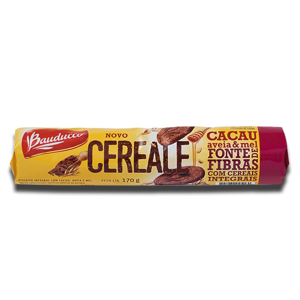 Bauducco Biscoito Integral Cacau, Aveia e Mel 165g Bauducco Biscoito Integral Cacau, Aveia e Mel 165g