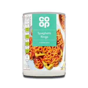 Coop Spaghetti Rings In Tomato Sauce 385g Coop Spaghetti Rings In Tomato Sauce 385g
