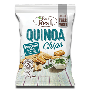 Eat real Quinoa Chips Sour Cream & Chives 80g Eat real Quinoa Chips Sour Cream & Chives 80g