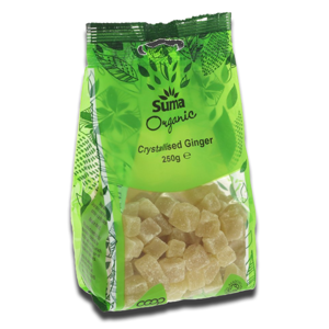 Suma Wholefoods Ginger Crystallised 250g Suma Wholefoods Ginger Crystallised 250g