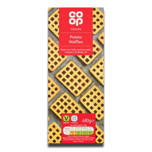 Coop Potato Waffles Frozen 680g Coop Potato Waffles Frozen 680g