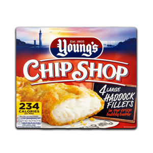 Youngs Chip Shop Cod 4's 400g Youngs Chip Shop Cod 4's 400g