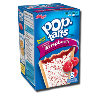 Kellogg's Pop Tarts Frosted Raspberry 8's 400g Kellogg's Pop Tarts Frosted Raspberry 8's 400g