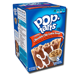 Kellogg's Pop Tarts Chocolate Chip Cookie Dough 8's 385g Kellogg's Pop Tarts Chocolate Chip Cookie Dough 8's 385g