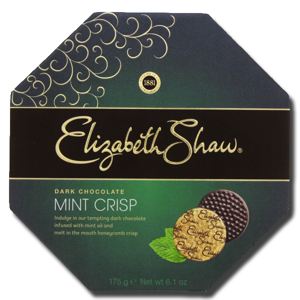 Elizabeth Shaw Mint Crisp Dark Chocolate 175g Elizabeth Shaw Mint Crisp Dark Chocolate 175g
