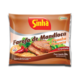 Sinhá Farofa Mandioca Sabor Picanha Pimenta 250g Sinhá Farofa Mandioca Sabor Picanha Pimenta 250g