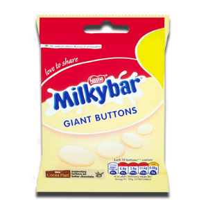 Nestlé Milkybar Giant Buttons Pouch 85g Nestlé Milkybar Giant Buttons Pouch 85g