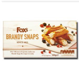 Fox All Butter Brandy Snaps 100g Fox All Butter Brandy Snaps 100g