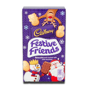 Cadbury Festive Friends Chocolate Biscuits 150g Cadbury Festive Friends Chocolate Biscuits 150g