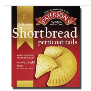Patersons Shortbread Petticoat Tails 250g Patersons Shortbread Petticoat Tails 250g