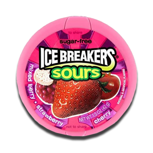 Ice Breakers Sours Strawberry & Mixed Berry 42g Ice Breakers Sours Strawberry & Mixed Berry 42g