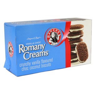 Bakers Romany Creams Vanilla Chocolate 200g Bakers Romany Creams Vanilla Chocolate 200g