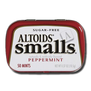 Altoids Small Mints Peppermint Sugar Free 10.5g Altoids Small Mints Peppermint Sugar Free 10.5g