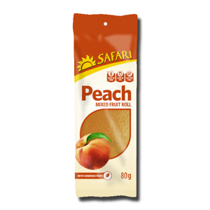 Safari Fruit Rolls Peach 80g Safari Fruit Rolls Peach 80g