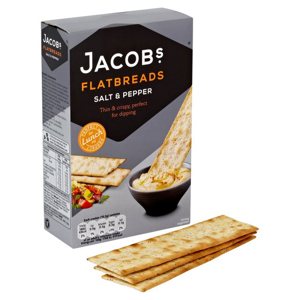 Jacob's Salt & Pepper Flatbreads 150g Jacob's Salt & Pepper Flatbreads 150g