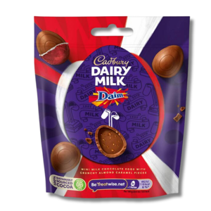 Cadbury Chocolate Mini Eggs Daim Bag 77g Cadbury Chocolate Mini Eggs Daim Bag 77g