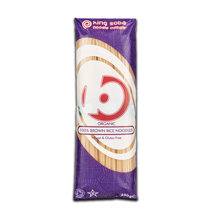 King Soba Brown Rice Noodle Wheat & Gluten Free 250g King Soba Brown Rice Noodle Wheat & Gluten Free 250g