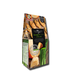 Buiteman Gouda & Chive Biscuits 75g Buiteman Gouda & Chive Biscuits 75g