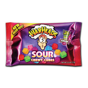 Warheads Sour Chew Cubes 70g Warheads Sour Chew Cubes 70g